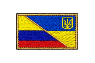 Прапорець Колумбія/ Україна 1248 фото